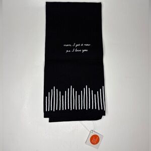 Hobby Lobby Individual Black Kitchen Hand Towel Gift I Love You Mom NWT